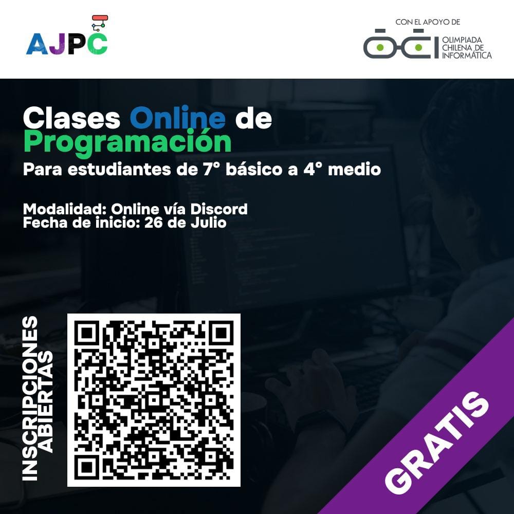 Se abren las inscripciones para la Academia Juvenil de Programación Competitiva (AJPC)